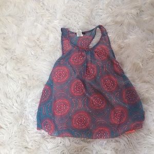 Bright pink and teal summer tee